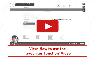 How to use the Favourites Function
