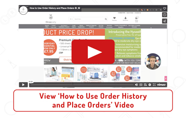 How to Use Order History and Place Orders