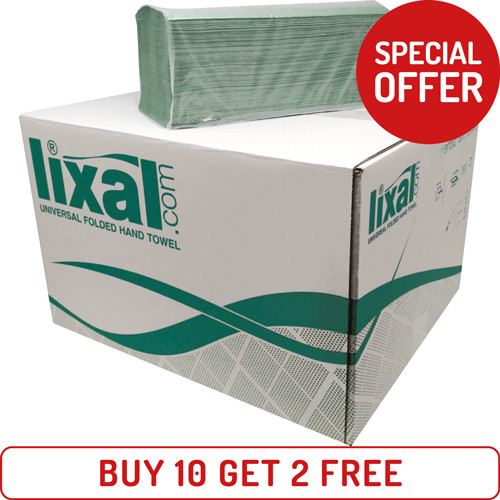 1PLY GREEN C-FOLD HAND TOWEL / CARTON