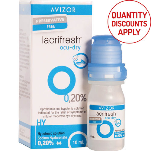 AVIZOR LACRIFRESH 0.2% EYE DROPS 10ML BOTTLE