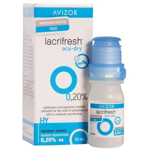 AVIZOR LACRIFRESH 0.2% EYE DROPS 10ML BOTTLE
