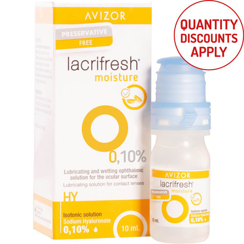 AVIZOR LACRIFRESH MOISTURE 0.1% 10ML PF