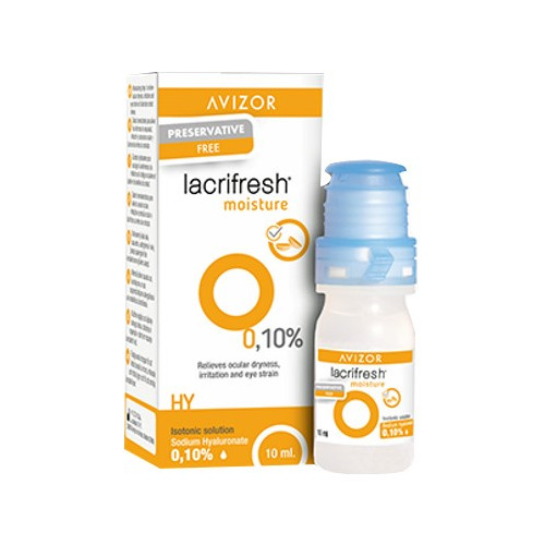 AVIZOR LACRIFRESH MOISTURE 0.1% 10ML PF