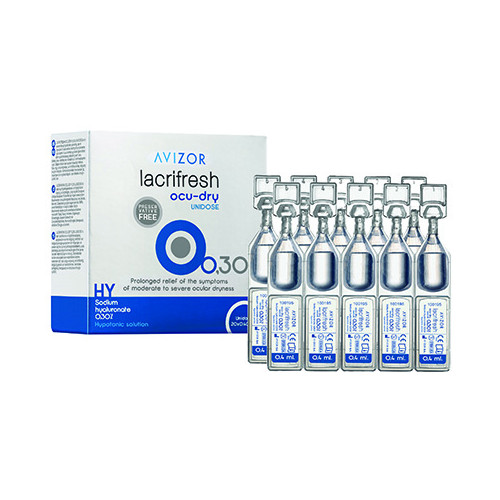 AVIZOR LACRIFRESH OCU-DRY 0.3% EYE DROPS 20 X 0.4ML VIALS