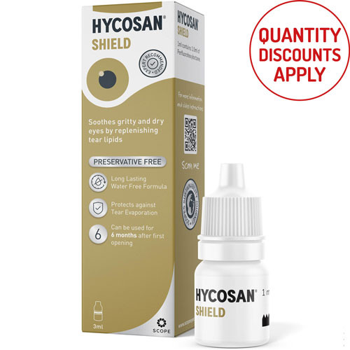 HYCOSAN SHIELD EYE DROPS 3ML BOTTLE