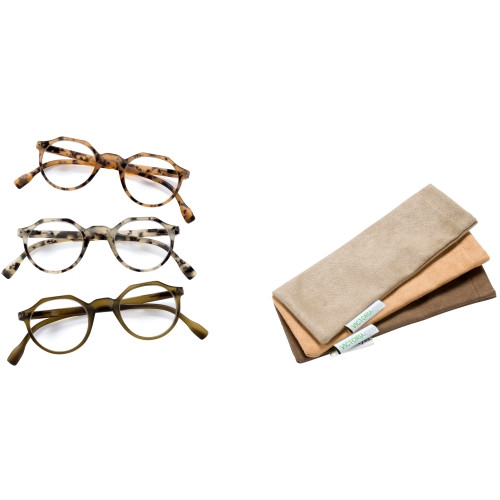 LENNOX READY READER TORTOISESHELL GREY +1.50