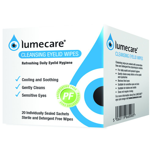 LUMECARE EYELID WIPES / 20