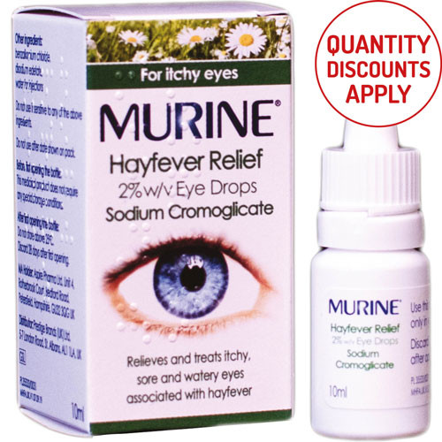 MURINE HAYFEVER RELIEF EYE DROPS 10ML BOTTLE