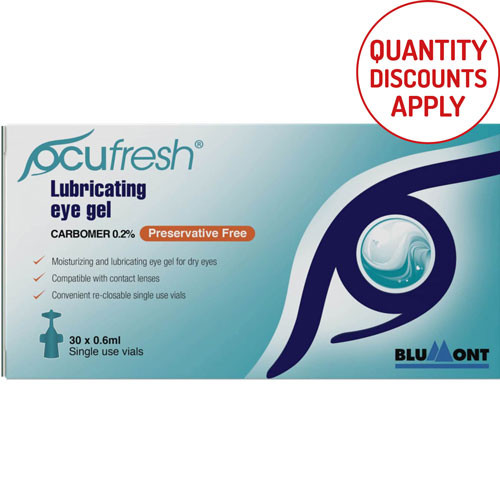 OCUFRESH CARBOMER LUBRICATING GEL PF 30 X 0.6ML 