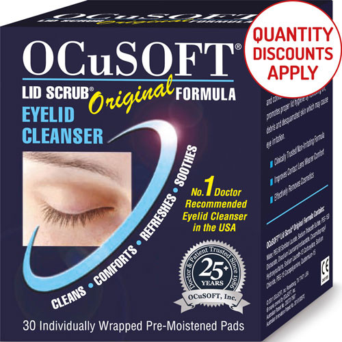 OCUSOFT ORIGINAL LID SCRUB - 30 WIPES