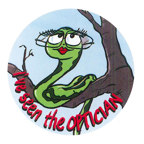 CHILDRENS STICKERS - I'VE SEEN THE OPTICIAN