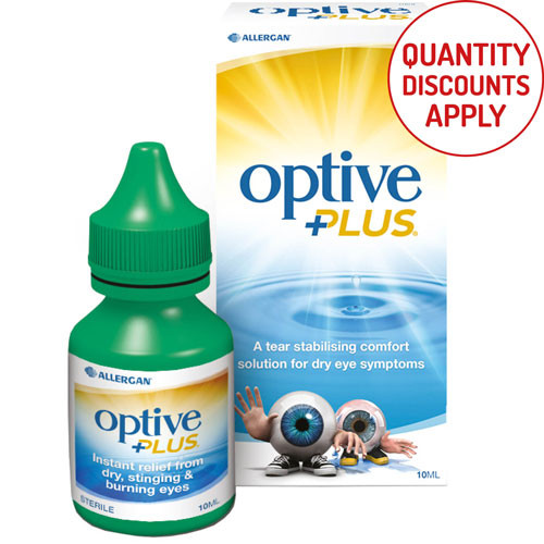 OPTIVE PLUS EYE DROPS 10ML BOTTLE