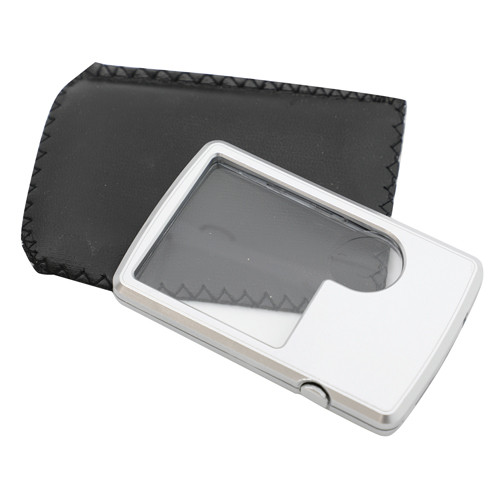 ILLUMINATED CREDIT CARD MAGNIFIER 1.5X/4X