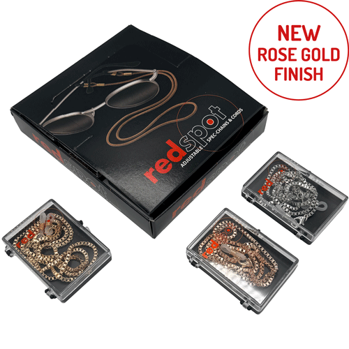 POS 12 ASS GOLD, SILVER & ROSE GOLD BOX CHAINS