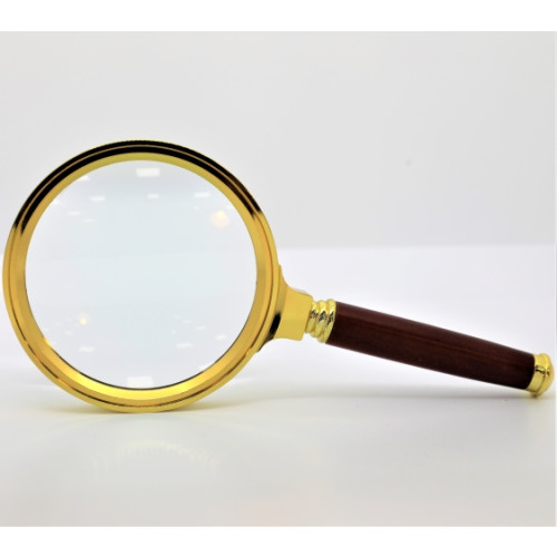 GOLD RIM MAGNIFIER 80MM 3X