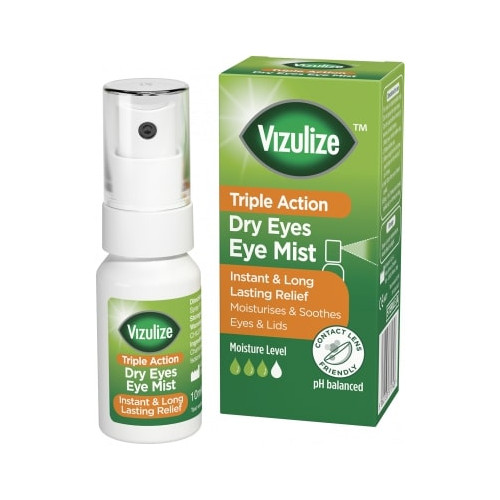 VIZULIZE DRY EYES EYE MIST 10ML BOTTLE