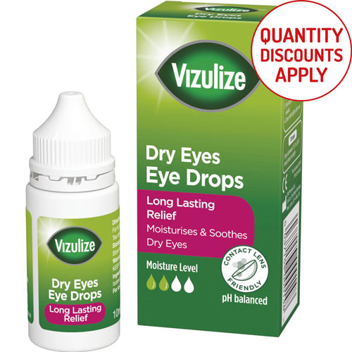 VIZULIZE DRY EYE DROPS 10ML BOTTLE