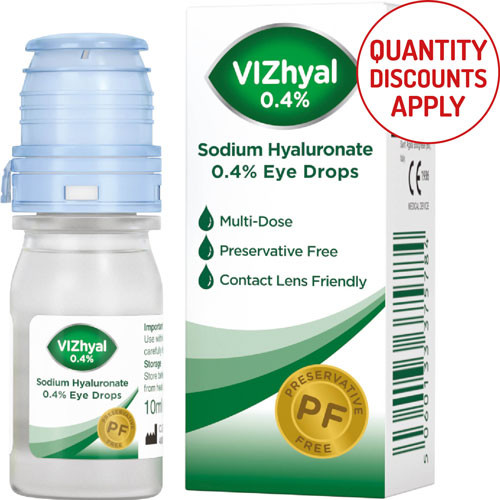 VIZULIZE VIZHYAL EYE DROPS 0.4% 10ML BOTTLE