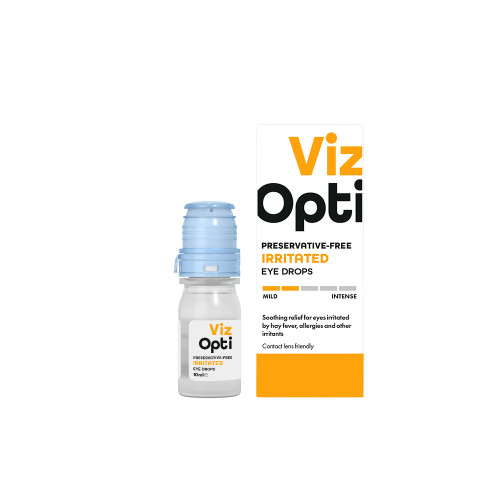 VIZOPTI PRESERVATIVE FREE IRRITATED EYE DROPS 10ML