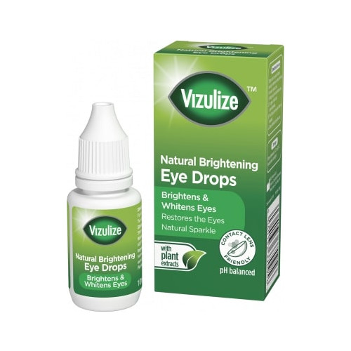 VIZULIZE NATURAL EYE BRIGHTENING DROPS 10ML BOTTLE