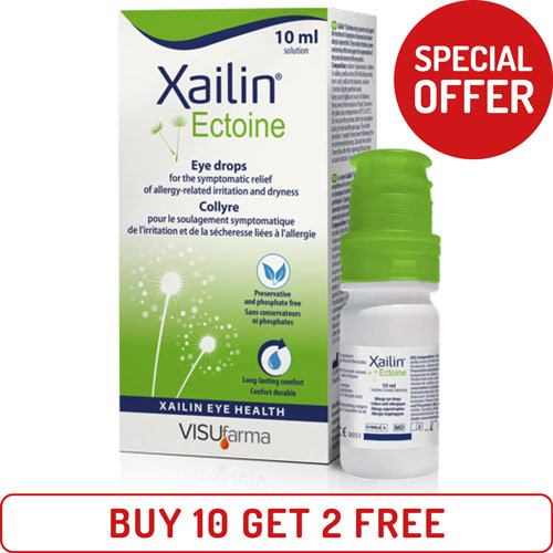 XAILIN ECTOINE PRESERVATIVE FREE EYE DROPS 10ML