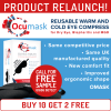 OCUMASK REUSABLE WARM AND COLD EYE COMPRESS