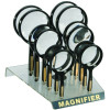 CLASSIC PLASTIC MAGNIFIER 12 PIECE DISPLAY