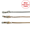 POS 12 ASS GOLD, SILVER & ROSE GOLD BOX CHAINS
