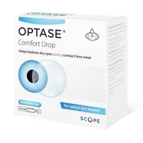 OPTASE COMFORT DROPS 20 X 0.4ML VIALS