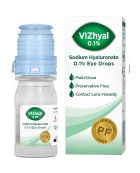 VIZULIZE VIZHYAL EYE DROPS 0.1% 10ML BOTTLE